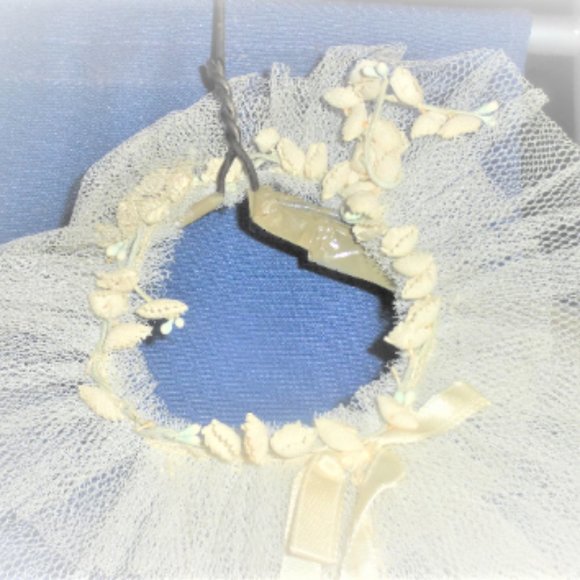 1957 Vintage COMMUNION DRESS Vintage Vail Girls Wedding Dress Bridesmaid Dress - Picture 6 of 8